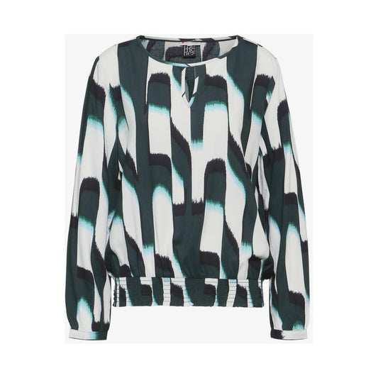 Street One Green Viscose Blouse ST-15165300150-IT36|XXS