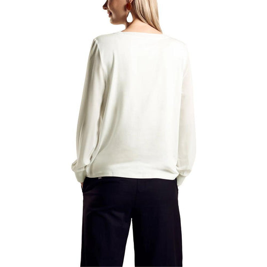 Street One White Viscose Blouse ST-15165400008-IT42|M