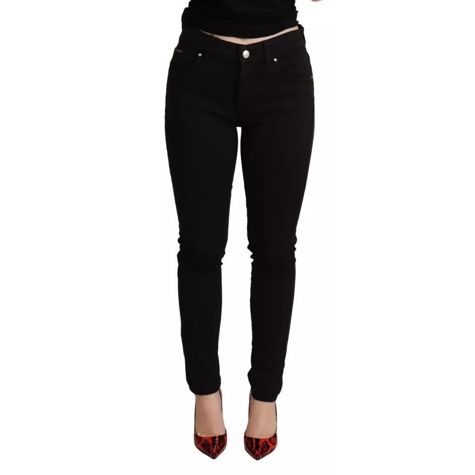 Dolce & Gabbana Black Cotton Stretch Skinny Denim Jeans