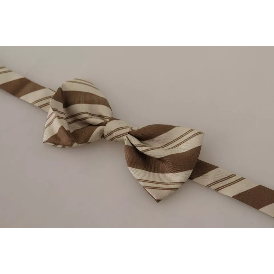 Dolce & Gabbana Multicolor Patterned Adjustable Neck Bow Tie Men