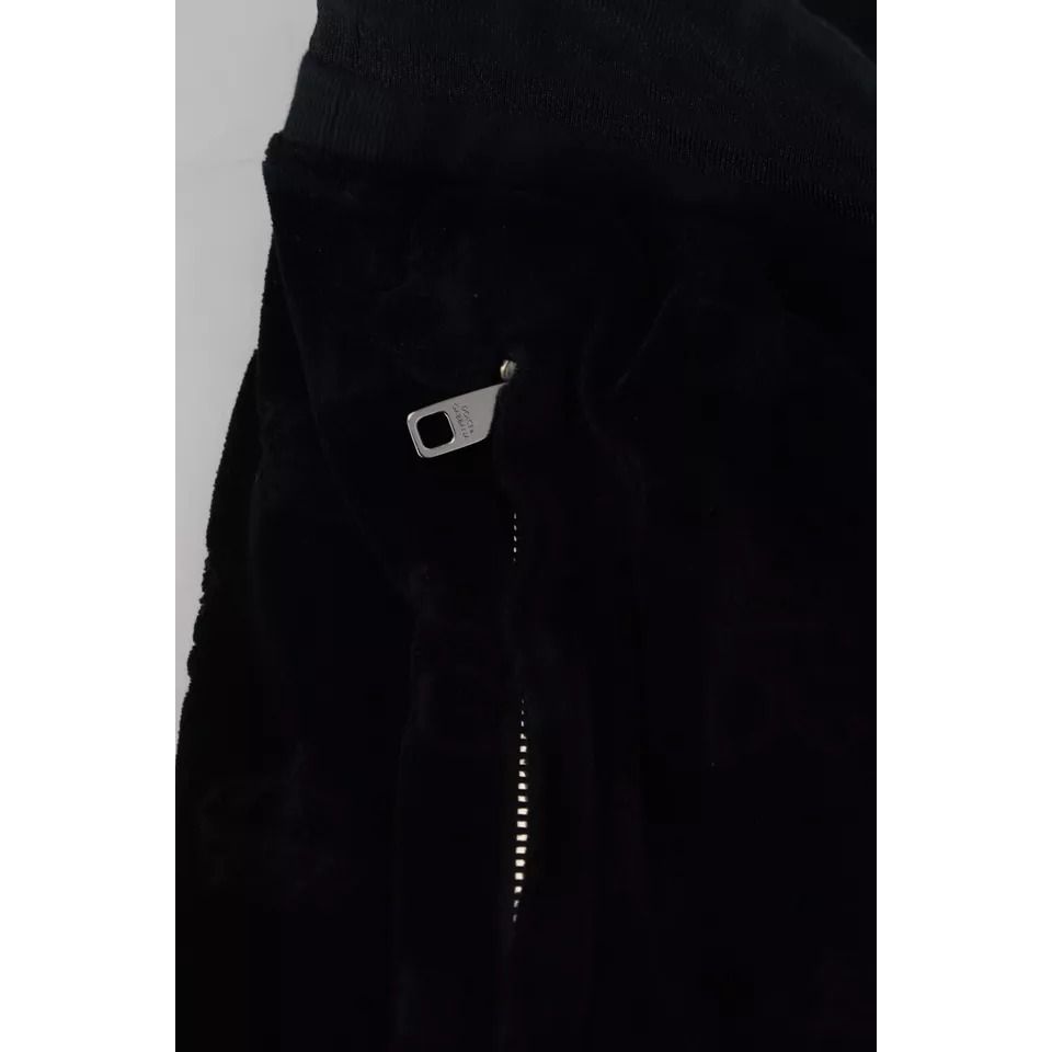 Dolce & Gabbana Black Cotton Skinny Jogger Sweatpants Pants