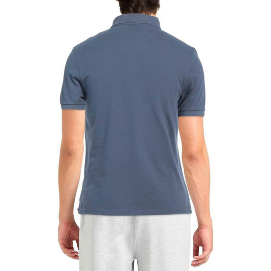 Alpha Studio Blue Cotton Polo Shirt AL-14578-IT48 | M
