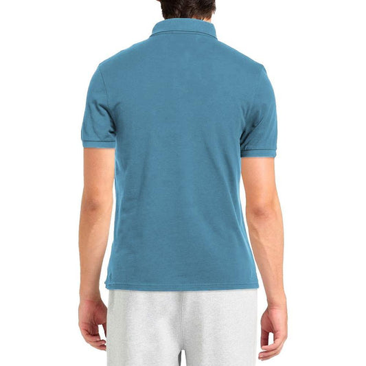 Alpha Studio Light Blue Cotton Men Polo Shirt AL-14583-IT52 | XL