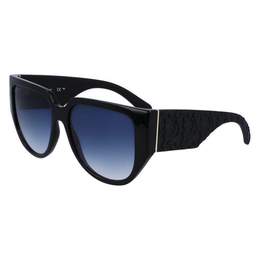 Ferragamo Black Bio Injected Sunglasses FESF1088SE001AC
