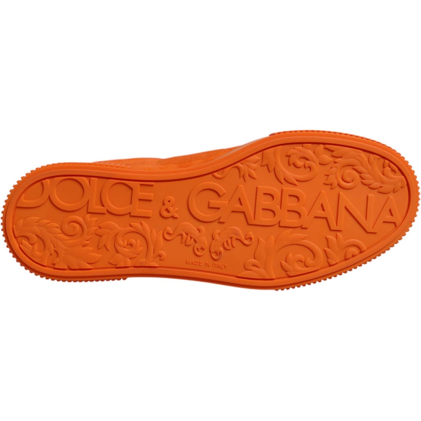 Dolce & Gabbana Orange Miami Leather Low Top Sneakers Shoes MV6741-40