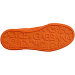 Dolce & Gabbana Orange Miami Leather Low Top Sneakers Shoes MV6741-40
