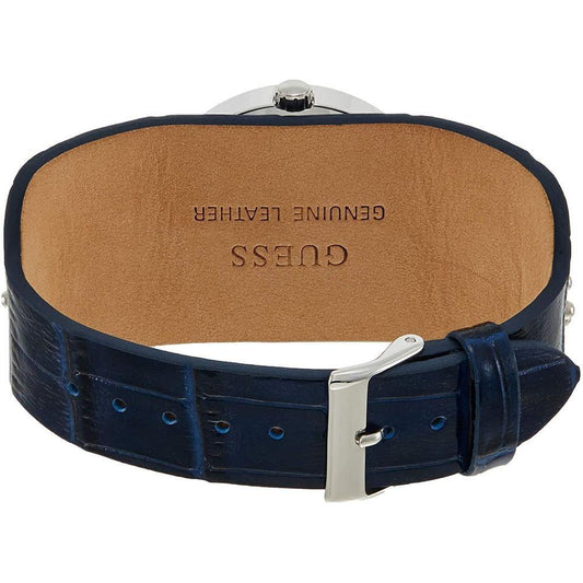 Guess Blue Leather Watch GUW1140L3AC