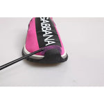 Dolce & Gabbana Fuchsia White Slip On Sorrento Sneakers Shoes LA12307-38