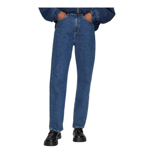 Calvin Klein Jeans Blue Cotton Mom Jean