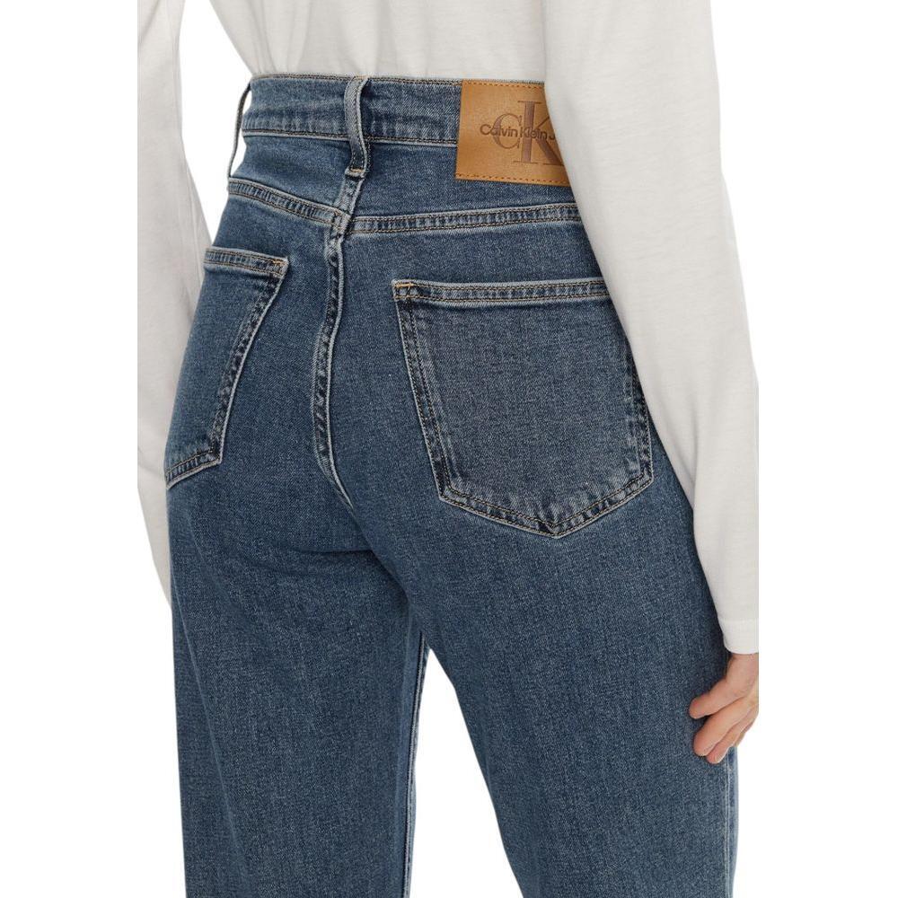 Calvin Klein Jeans Blue Cotton Mom Jean