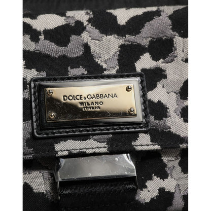 Dolce & Gabbana Multicolor Leopard Jacquard Crossbody Bag