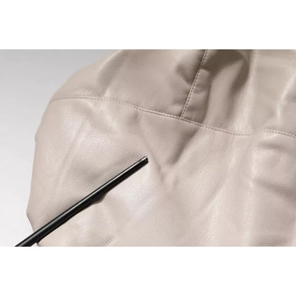 MSGM Beige Full Zip Hooded Long Sleeves Casual Coat Jacket MSGM