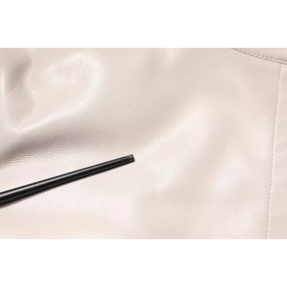 MSGM Beige Full Zip Hooded Long Sleeves Casual Coat Jacket MSGM