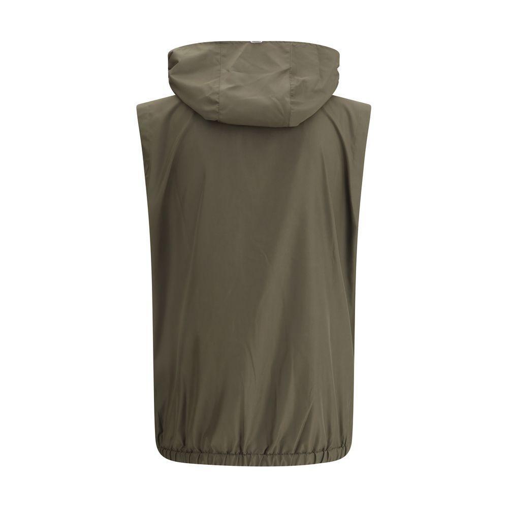 Front view with bag zipped and handles upright.