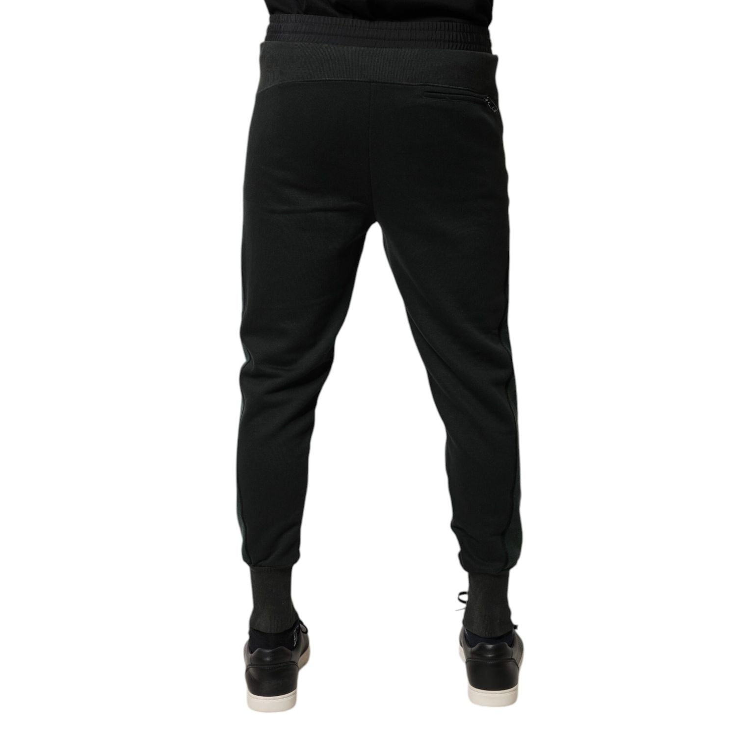 Dolce & Gabbana Black Cotton Blend Jogger Sweatpants Pants