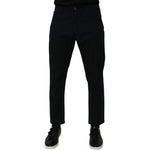 Dolce & Gabbana Dark Blue Cotton Stretch Loose Men Denim Jeans PAN76096-48