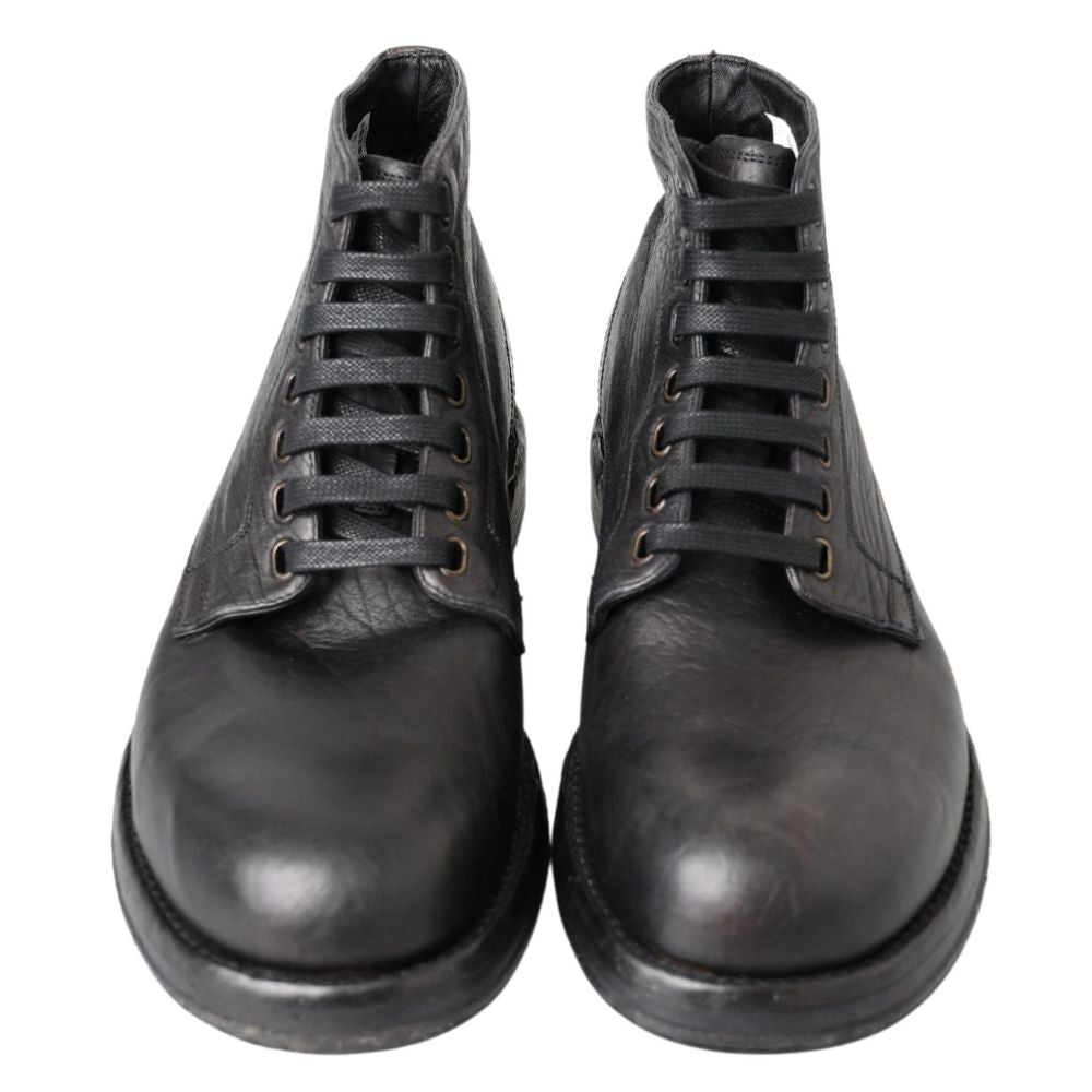 Dolce & Gabbana Black Leather Boot