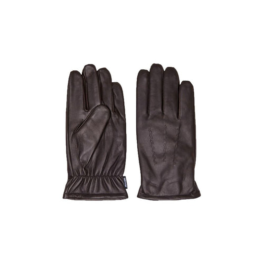 Only & Sons Brown Leather Gloves