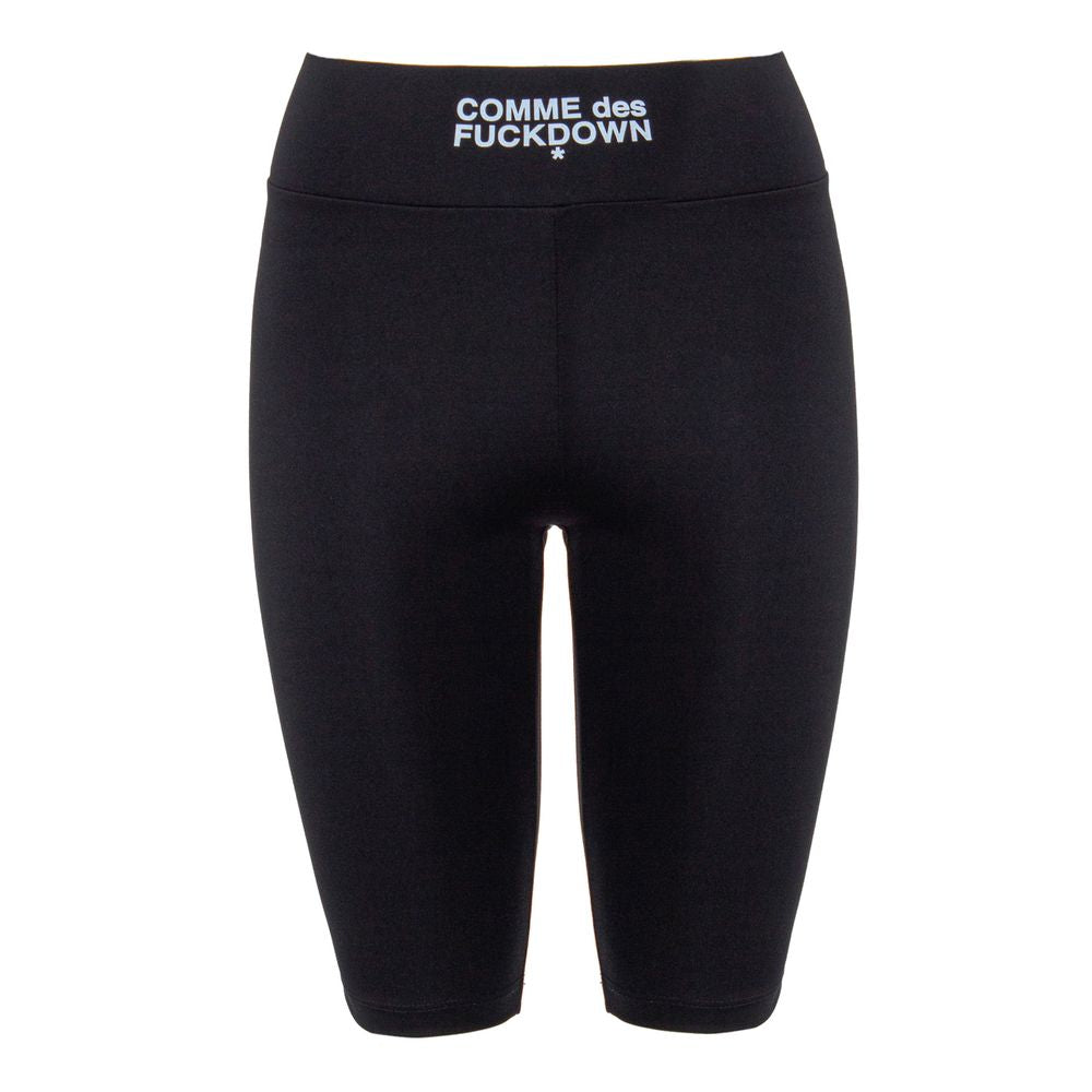 Comme Des Fuckdown Black Polyester Women Leggings