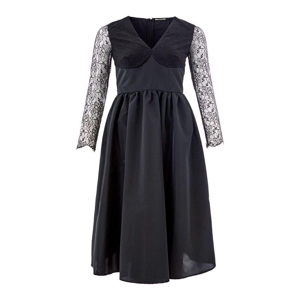Lardini Black Polyester Cocktail Dress