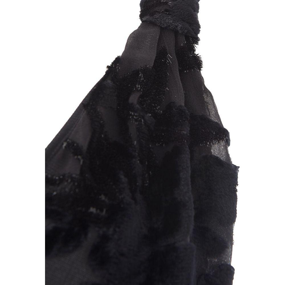 Lardini Black Viscose Cocktail Dress