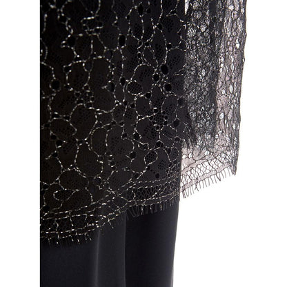 Lardini Black Nylon Casual Dress Lardini