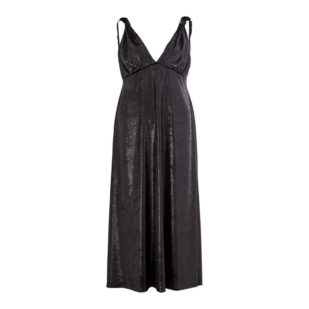 Lardini Black Polyester Cocktail Dress Lardini