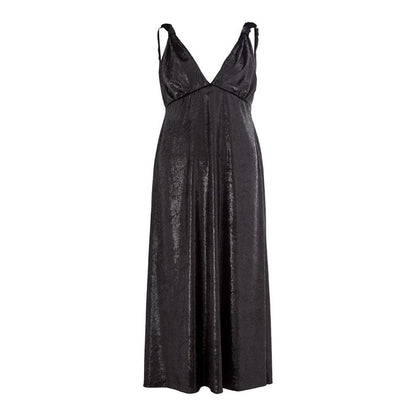Lardini Black Polyester Cocktail Dress Lardini