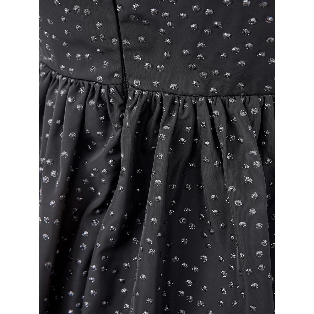 Lardini Black Polyethylene Casual Dress Lardini