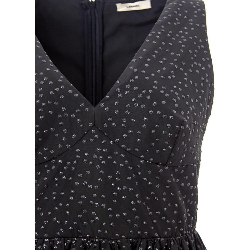 Lardini Black Polyethylene Casual Dress Lardini