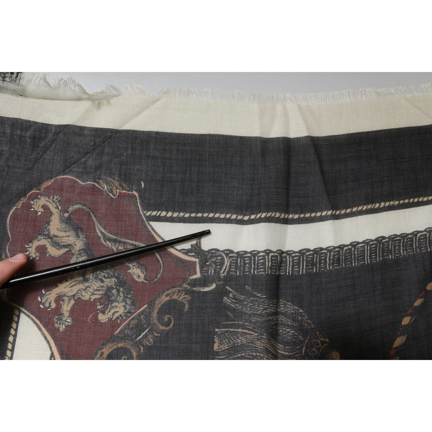 Dolce & Gabbana Multicolor Printed Cashmere Foulard Scarf