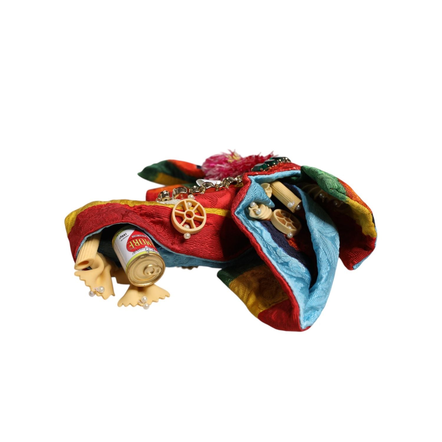 Dolce & Gabbana Multicolor Floral Crystal Embellished Diadem Headband