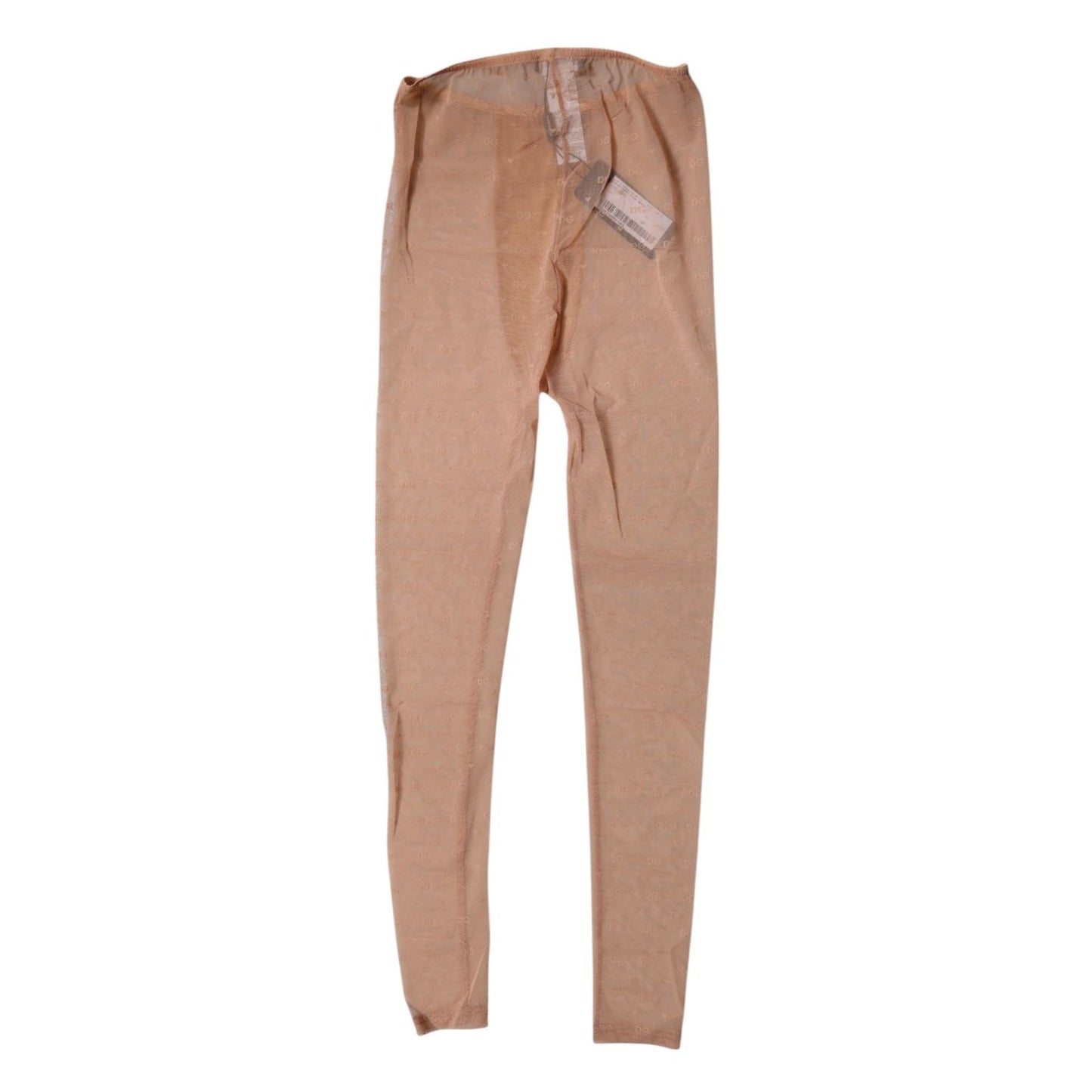 Dolce & Gabbana Nude Beige Logo Lace Lingerie Pants Underwear