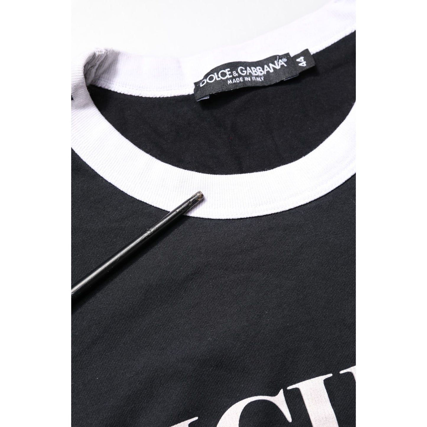 Dolce & Gabbana Black Sicilia Crew Neck Short Sleeve T-shirt