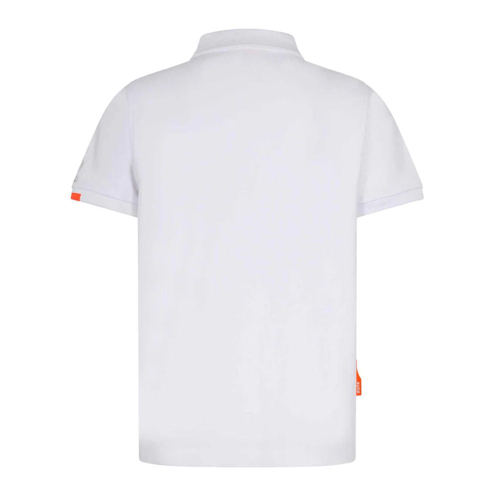 Suns White Cotton Polo Shirt SU-15040-S