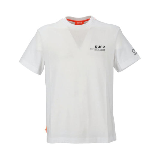 Suns White Cotton T-Shirt SU-15056-L