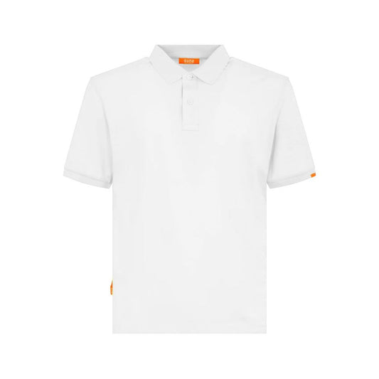 Suns White Cotton Polo Shirt SU-15078-XXL
