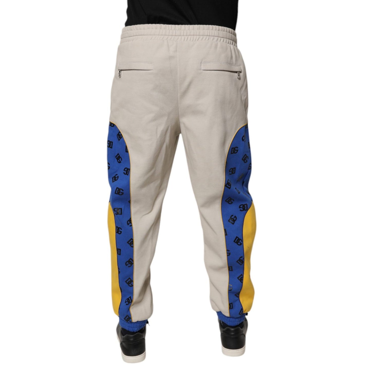 Dolce & Gabbana Multicolor Cotton DG Jogger Sweatpants Pants