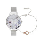 Olivia Burton Gray Stainless Steel Watch OBOBGSET145AC