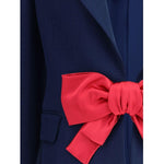 Valentino Single-breasted Blazer with bow VA-6B0CEI3298T9QL-IT46|XL