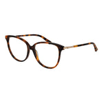 Guess Brown Women Glasses Frame in acetate cat eye full-rim style, size 55-15-140 with demo lenses and spring hinge.