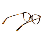 Guess Brown Women Glasses Frame in acetate material with full-rim cat eye design, 55-15-140 size, featuring spring hinge and demo lenses.