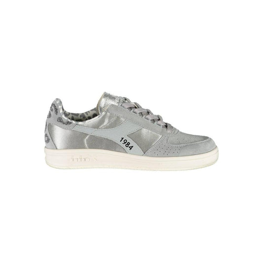 Diadora Gray Leather Women Sneaker DI-768-EU35.5/US5.5