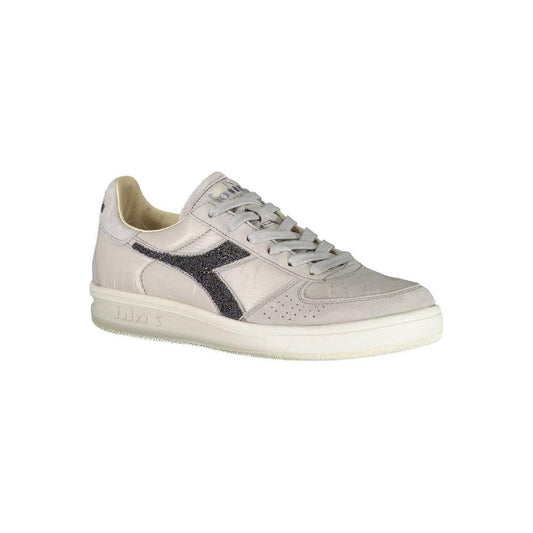 Diadora Gray Leather Women Sneaker DI-773-EU36.5/US6.5