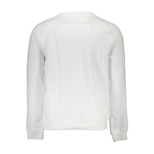 Guess Jeans White Cotton Unisex Sweatshirt GU-1012-XL