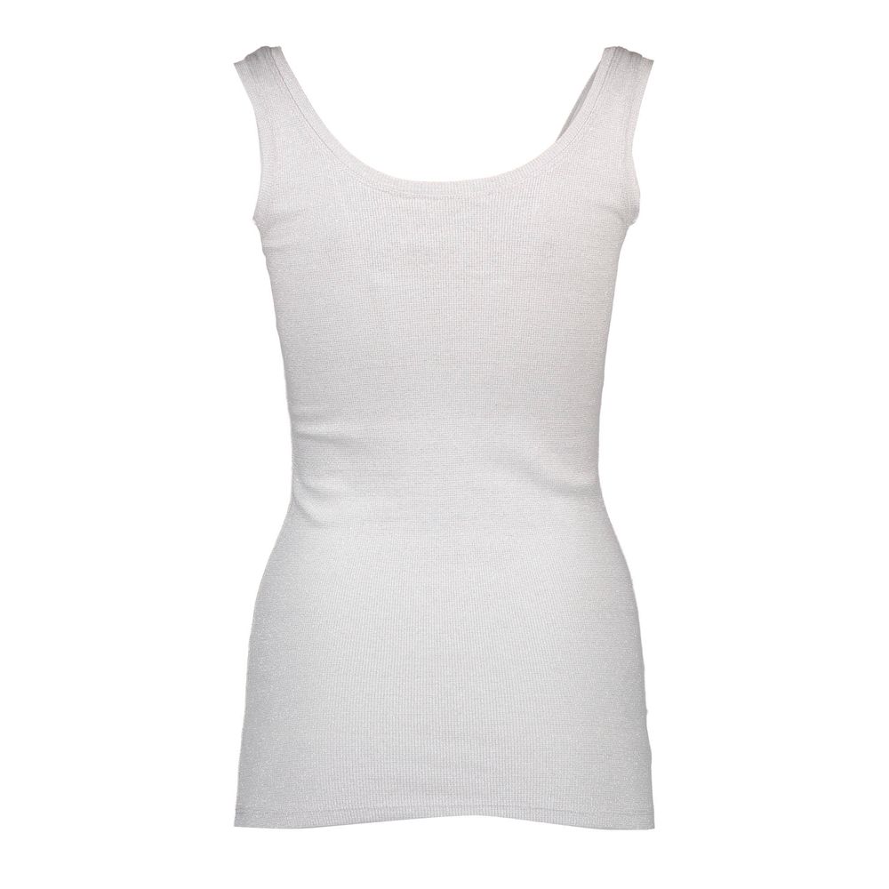 Silvian Heach White Cotton Women's Tank Top