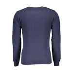 U.S. POLO ASSN. Blue Wool Men Sweater US-3305-XXL
