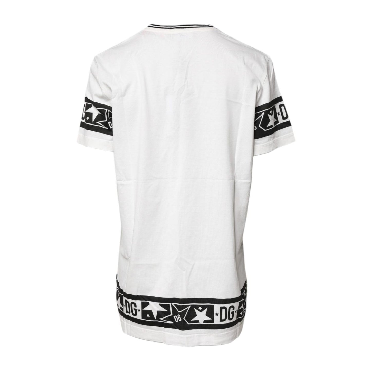 Dolce & Gabbana White #DGMillennials Cotton Crewneck T-shirt