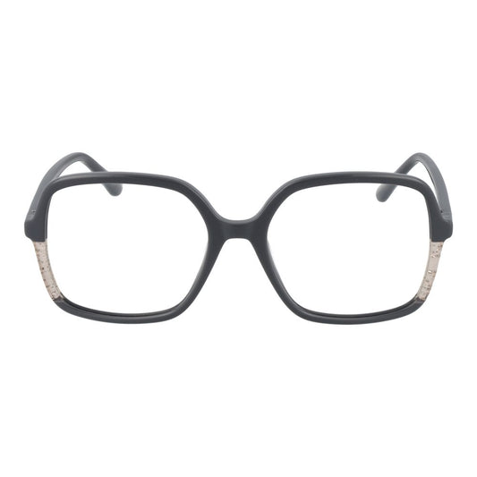 Guess Gray Women Glasses Frame in acetate with grey full-rim and square style, size 53-17-140, includes branded case, no spring hinge.