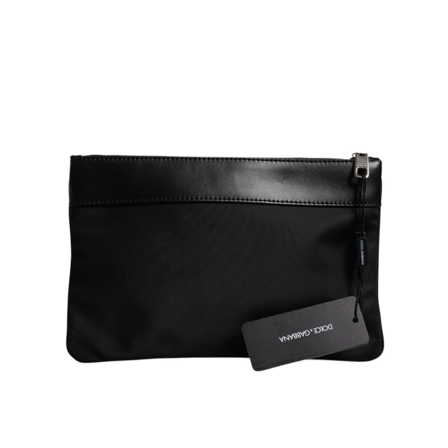 Dolce & Gabbana Multicolor Leopard Jacquard Print Logo Plaque Pouch Bag